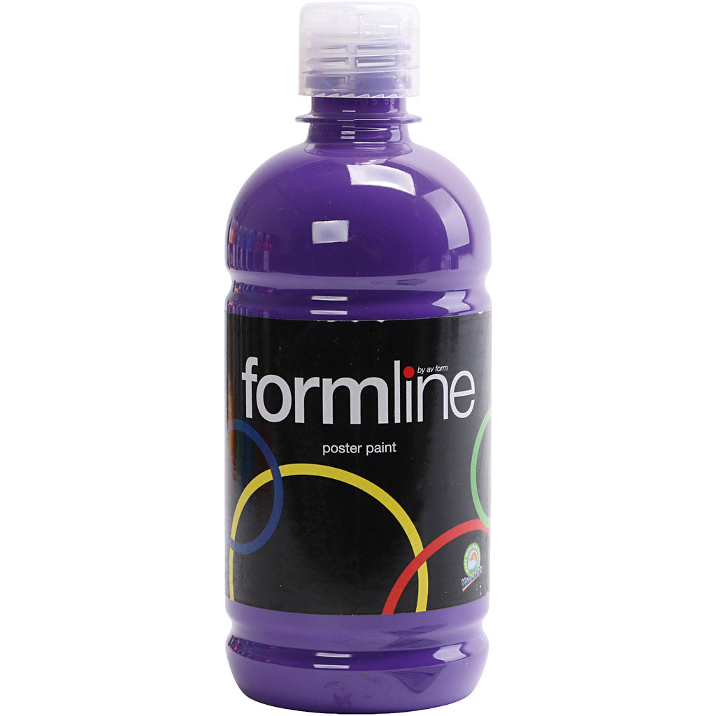 Creativ company tempera verf mat, violet, 500 ml 1 fles