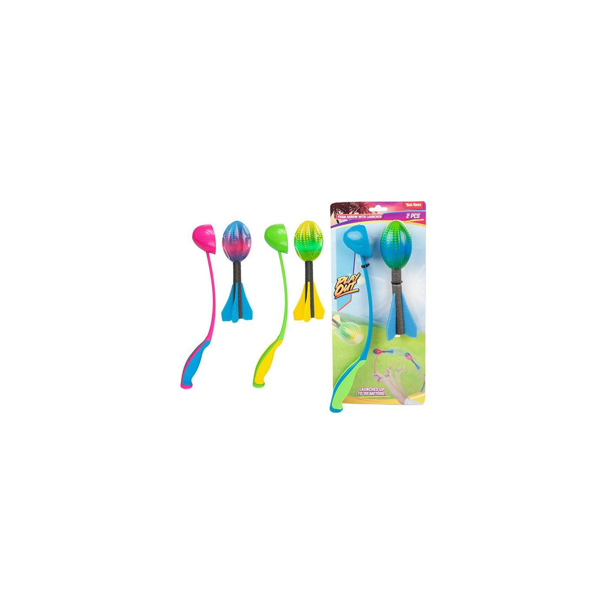 Toi-toys play out mini foam arrow with thrower vortex