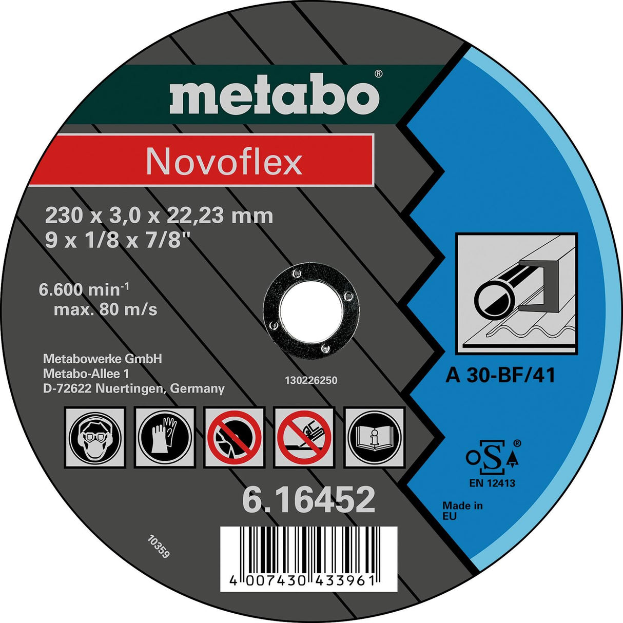 Metabo doorslijpschijf novoflex