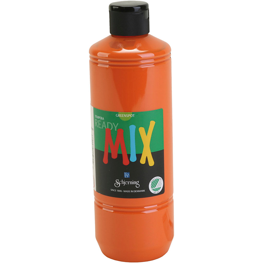 Schjerning greenspot plakaatverf, matt, oranje, 500 ml 1 fles