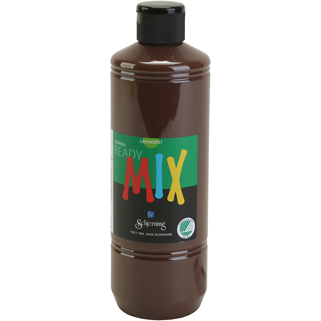 Schjerning greenspot plakaatverf, matt, bruin, 500 ml 1 fles