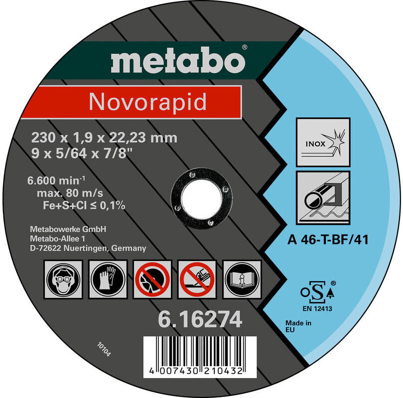 Metabo doorslijpschijf novorapid