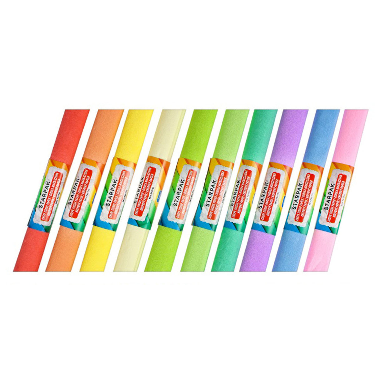 Pastelli in carta crespa, 10 pz.