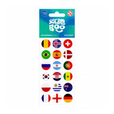 Sticker sheet of flags