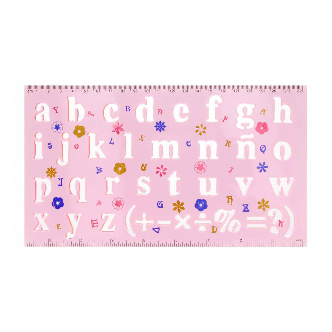 Plastikinių ženklų šablonų skaičių raidės