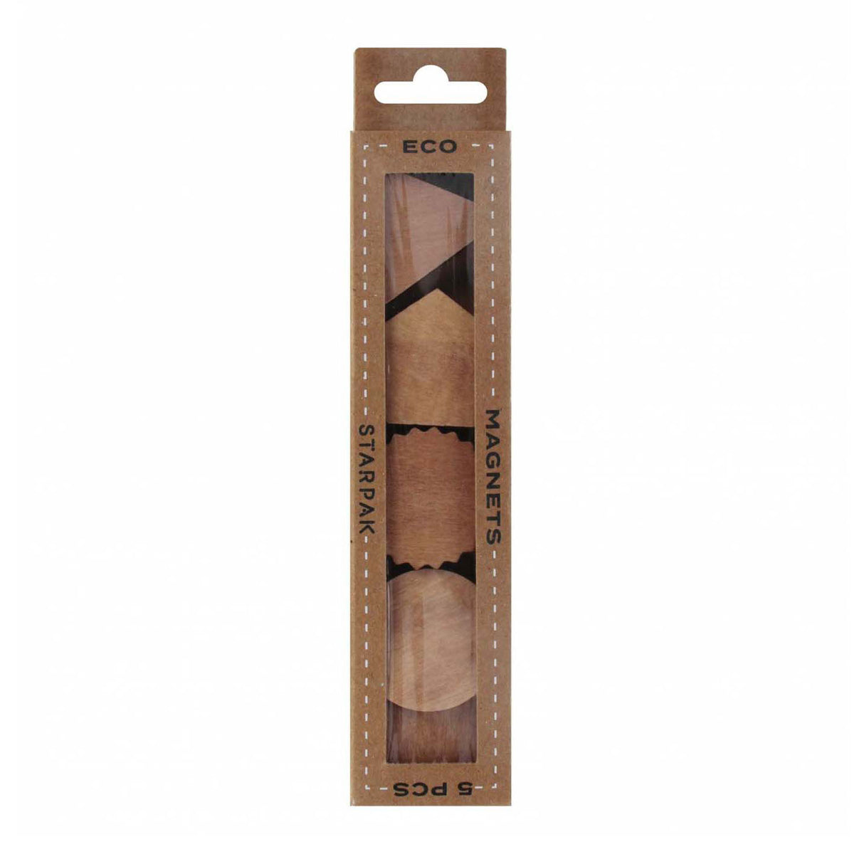 Houten magneten 3cm, 5st.