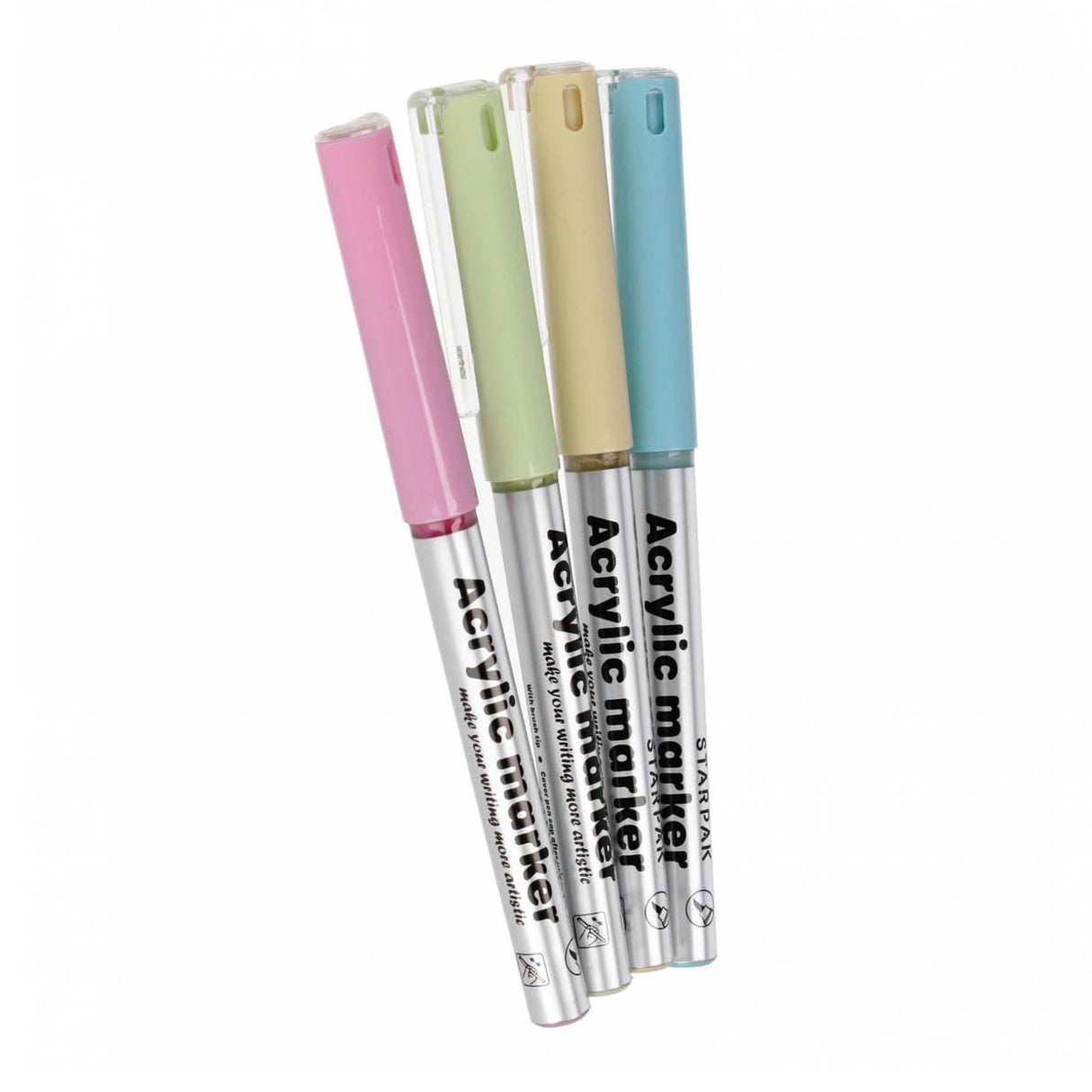 Acrylic pastel markers, 4 pcs.