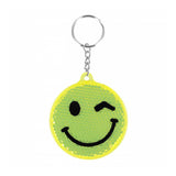 Reflecterende sleutelhanger emoticon, 12st.