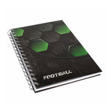 Spiral anteckningsbok fotboll, a5
