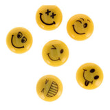 Magneet mix emoticons 30mm, 6st.