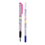 Fountain pen with 2 refills and unicorn ink remover