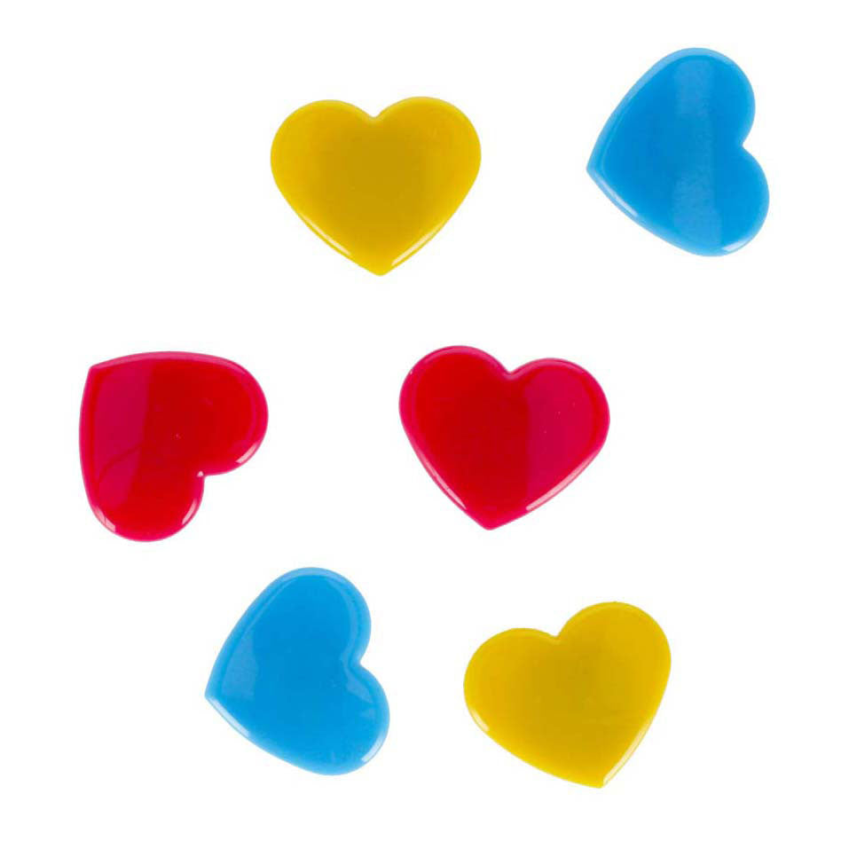 Магнити сърца 6 бр.
