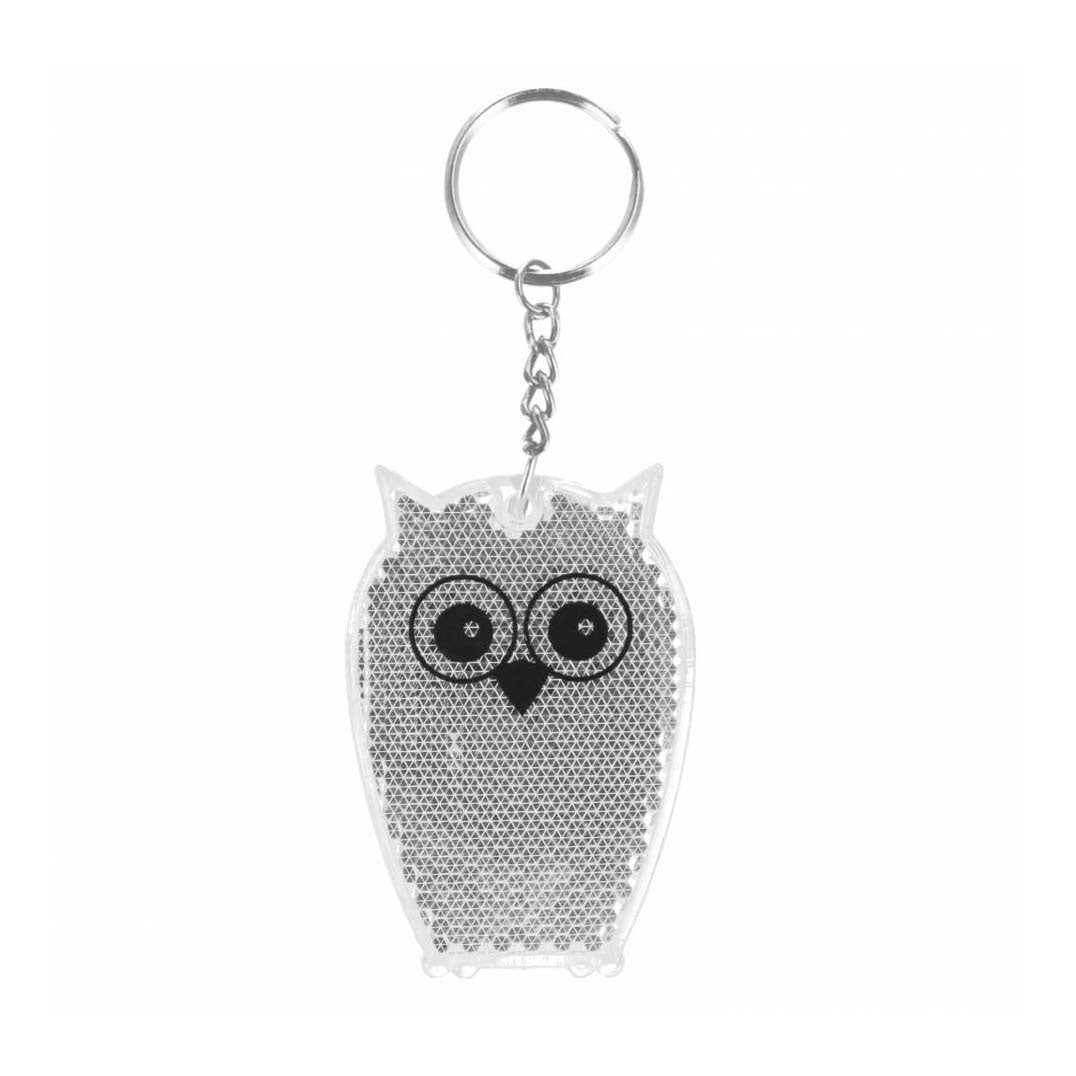 Reflectie sleutelhanger uil, 12st.