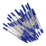 Ballpoint pen with cap blue, 50 pcs.