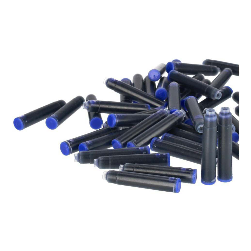 Inkoustové náplně modré, 50 ks.