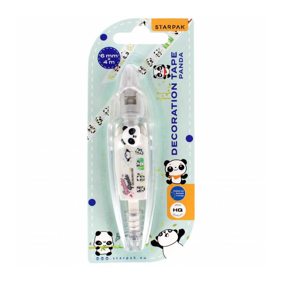 Decoratieve tape panda, 6mmx4m