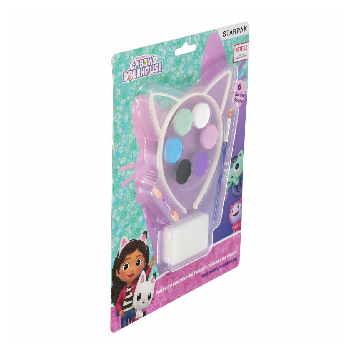 Gabby's dollhouse face paint and headband