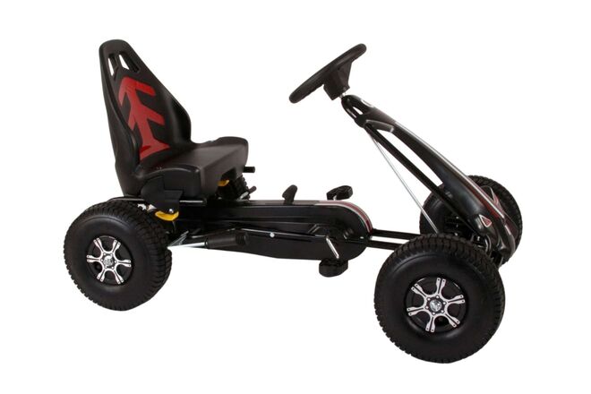 Volare Go Kart Racing Car Boys Large Boven Tires Black