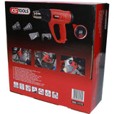 Ks tools ks-tools heteluchtpistool set hot air blower set lcd ks-tools, 5-piece, digita