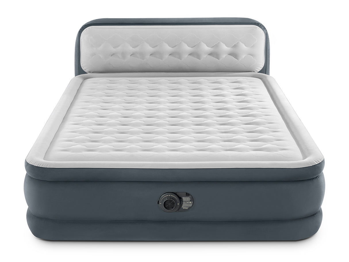 Intex Ultra Plush air bed with headboard