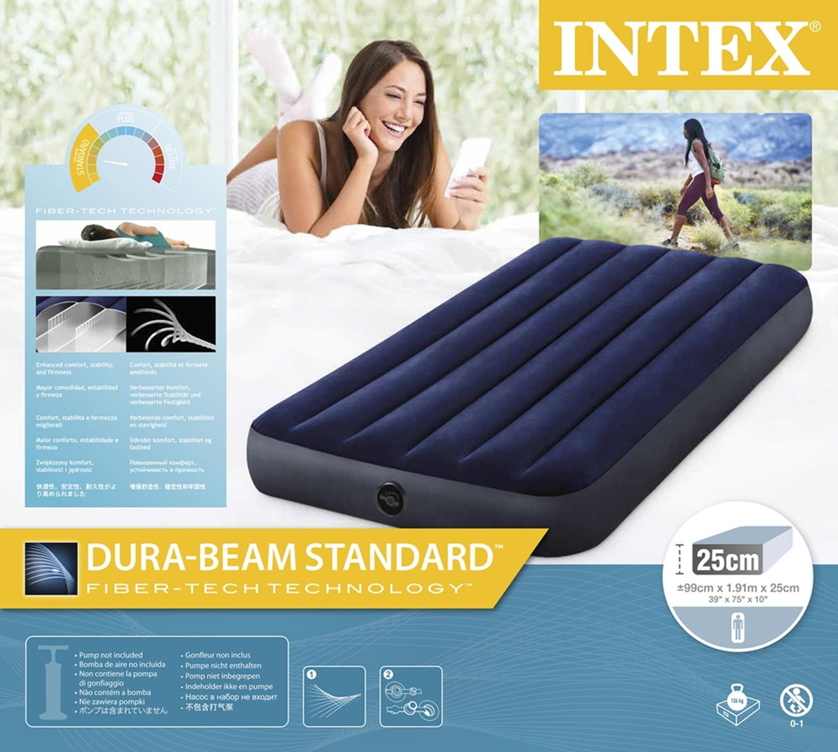 Intex Classic Dura -Beam Airbed - Single