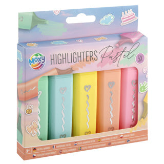 Creative craft group moxy 6 highlighters pastel