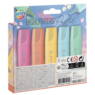 Creative craft group moxy 6 highlighters pastel