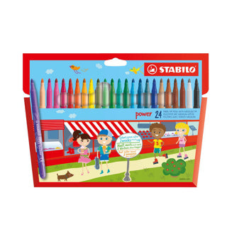 Stabilo Power - Felt pen - set with 24 pieces