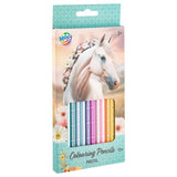 Colored pencils pastel horse collection 12 pieces