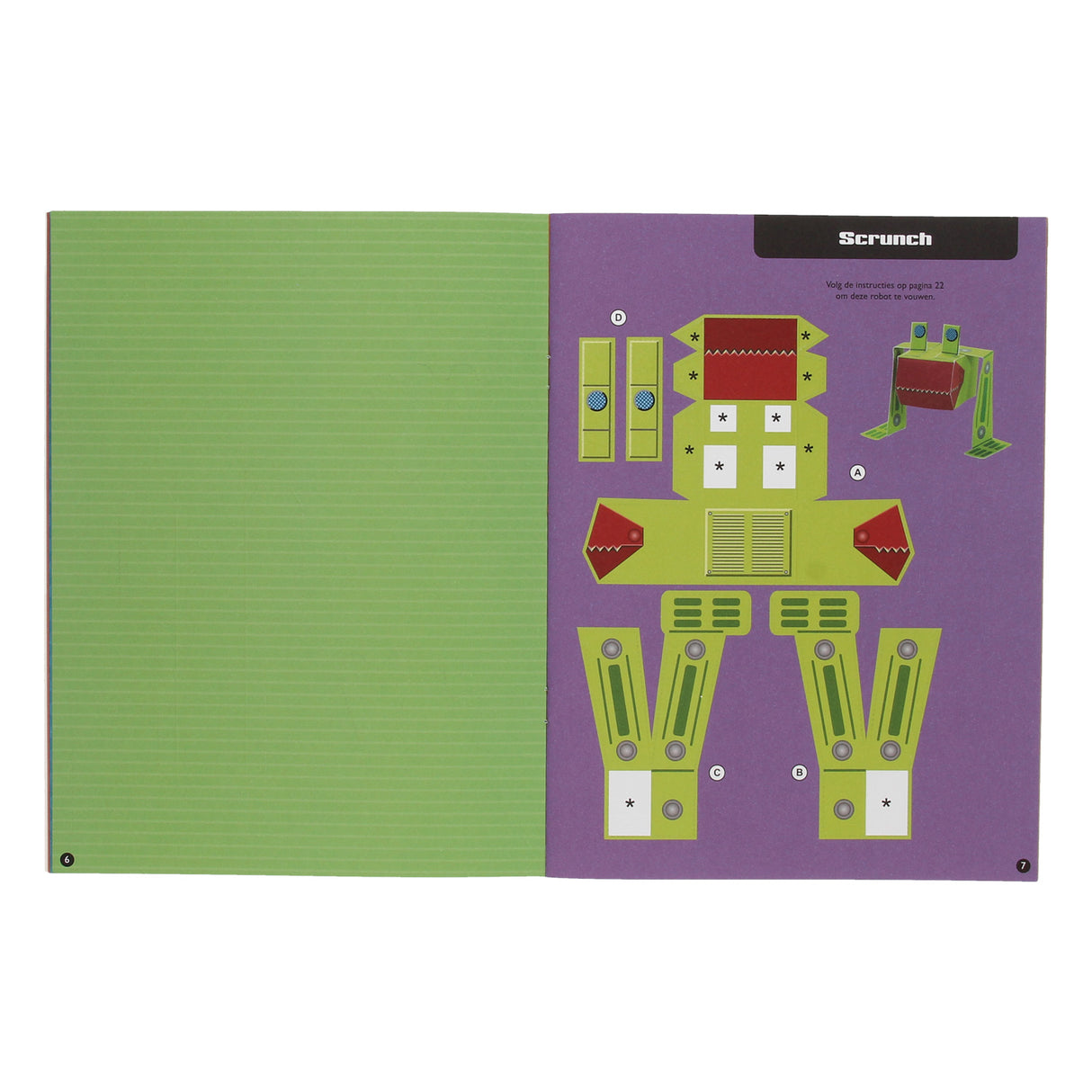 Paper Toys Knutelsboek - Cool Robots