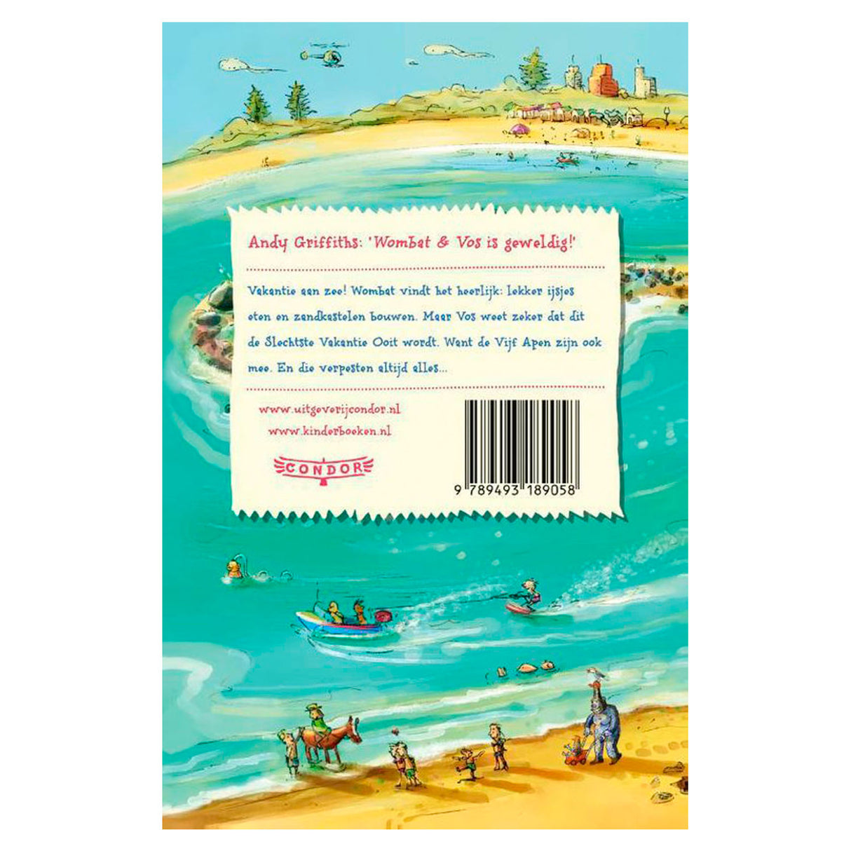 Centraal boekhuis wombat vos vieren vakantie