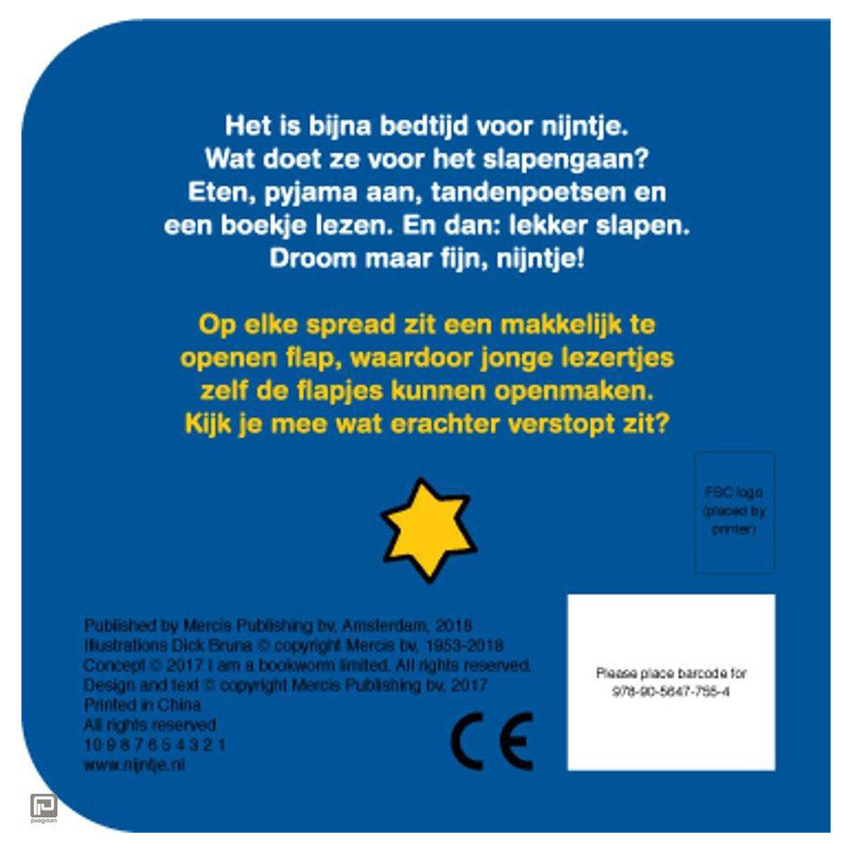 Centraal boekhuis flapjesboek naar bed met nijntje