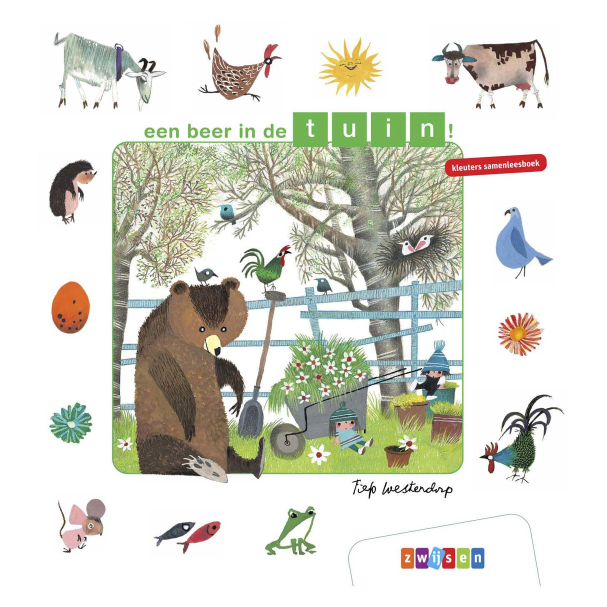 Les enfants d'âge préscolaire ensemble de lecture - un ours dans le jardin!