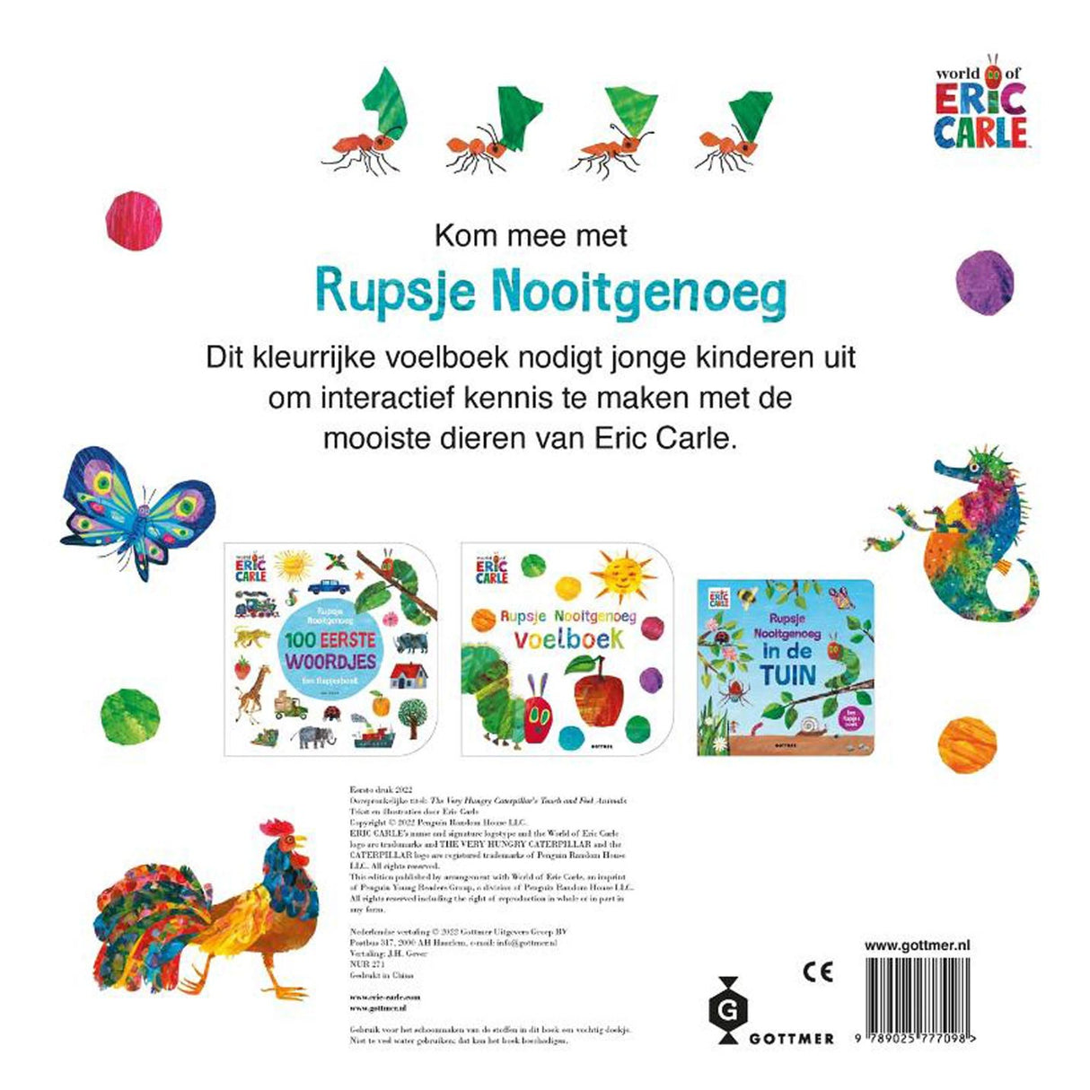 Gottmer uitgevers groep rupsje nooitgenoeg voelboek vol dieren