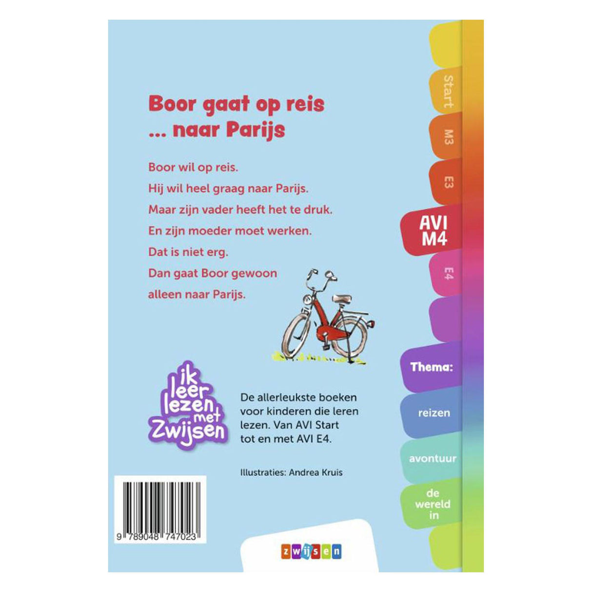 WPG Uitgevers I learn to read - Boor is going on a journey ... to Paris (AVI -M4)