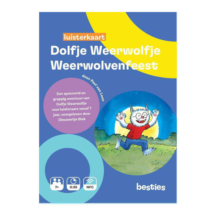 Besties Dolfje Weerwolfje - varwolvenfeest lyttekort