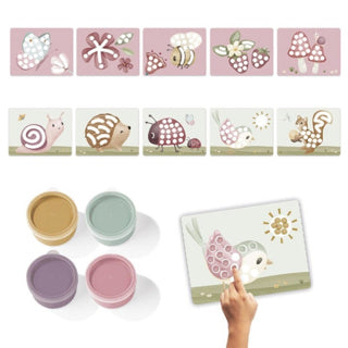 Little Dutch finger paint fairy garden pink 14-piece
