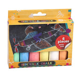 Basic sidewalk chalk in box 6 pieces