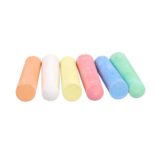 Basic sidewalk chalk in box 6 pieces