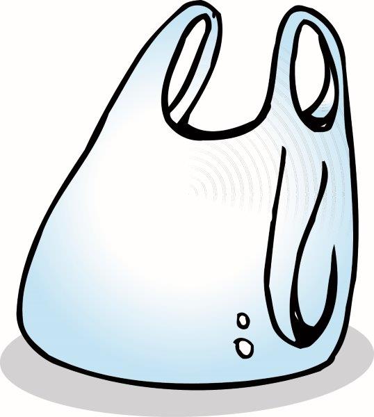 Dr bag aag plasthvit per 100 stykker