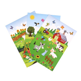Stickers A5 Farm 3 sheets
