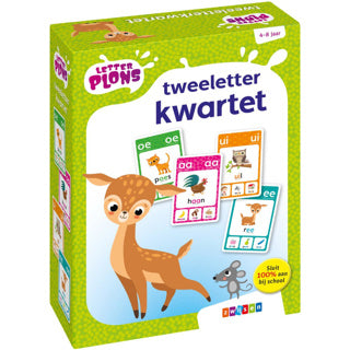 Letterplons tweeletter kwartet