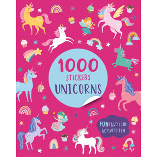 Boek stickerboek 1000 stickers unicorn