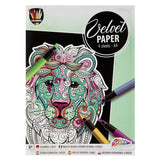 Painting on Velvet 4 Sheets 4 Assorti