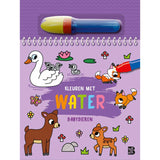 Coloring with water baby animals