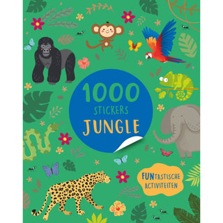 Buch Stickerboek 1000 Stickers Jungle