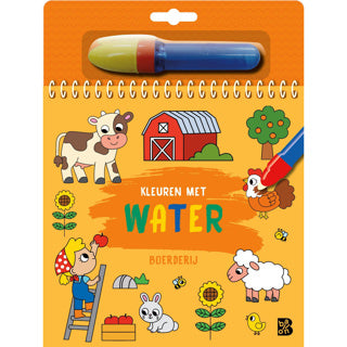 Kleuren met water boerderij
