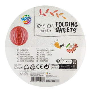 Creative Craft Group Folding leaves around 15 cm, 100 sheets of 10 colors