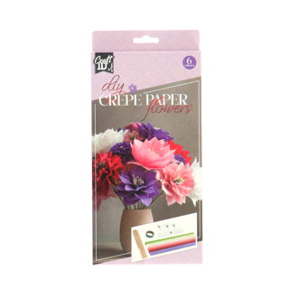 Kreativní řemeslná skupina Hobbyset Crepe Flowers Vytvořte 6 listů 20x25 cm