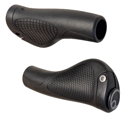 Gazelle handle set GP10 GP-1 Ergon 130mm Black Gray Uem